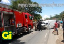 Acidente na RJ-116 deixa duas pessoas feridas em Aperibé