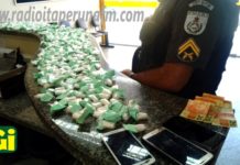 PMs de Itaperuna localizam carga de drogas que havia chegado do RJ e prende casal