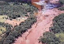 Barragem da Vale rompe em Brumadinho em Minas Gerais