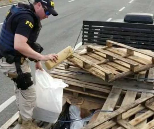 Mais de uma tonelada de maconha é apreendida dentro de caminhão no RJ