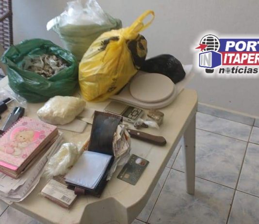 Material do tráfico apreendido em Itaperuna