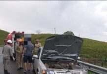 Idosa fica ferida em acidente na BR-356