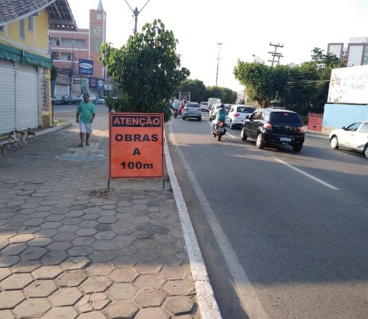 Obra do DNIT: diversos estacionamentos no canteiro Central já foram liberados em Itaperuna