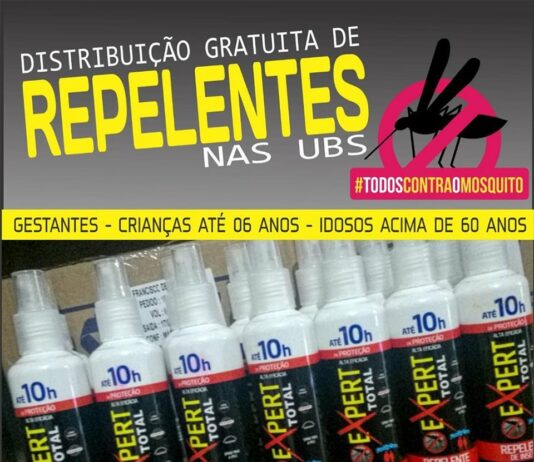Secretaria de Saúde de Itaperuna oferece repelentes para grupo prioritário