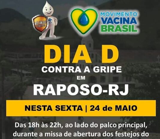 Vacinação contra a Gripe, nesta sexta-feira, em Raposo