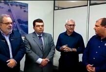 Prefeito de Itaperuna é recebido pelo presidente do DER para terminar a obra da Ponte Aeroporto / Frigorífico