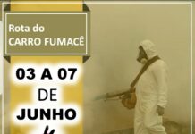 Fique atento a rota do carro fumacê durante esta semana em Itaperuna