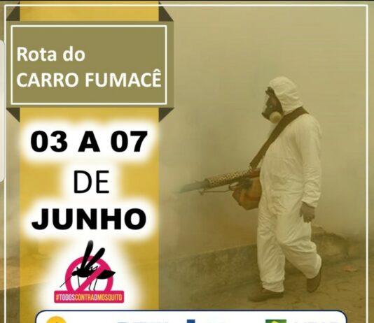 Fique atento a rota do carro fumacê durante esta semana em Itaperuna