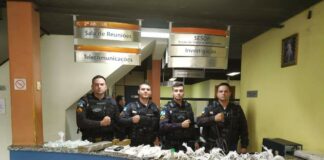 PM apreende grande quantidade de drogas em Porciúncula