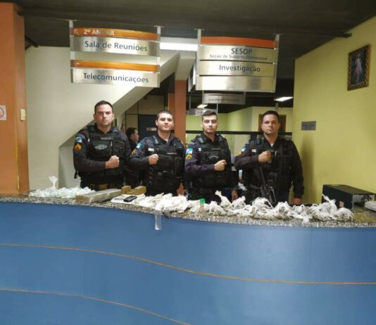 PM apreende grande quantidade de drogas em Porciúncula