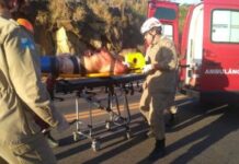 Acidente deixa motociclista gravemente ferido na BR-356 em Itaperuna