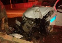 Acidente deixa taxista ferido em Itaperuna