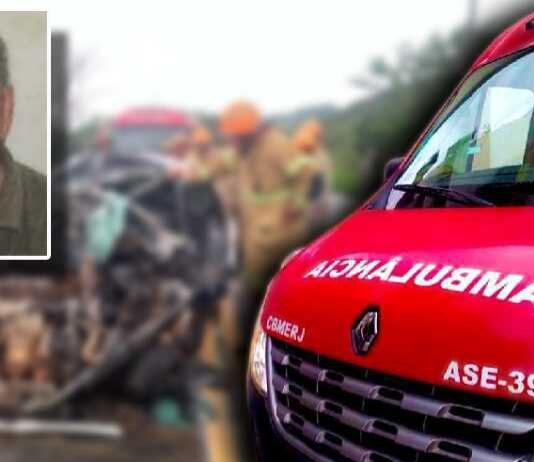 Idoso morre em acidente na RJ-186 entre Itaperuna e Bom Jesus do Itabapoana