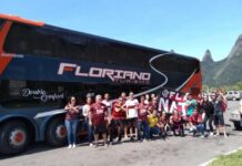 Empolgados, torcedores do Flamengo de Itaperuna, fazem caravana para jogo contra o Bahia