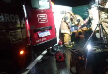 Acidente com caminhão deixa motorista ferido em Itaperuna