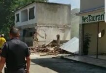 Casa com rachadura desaba em Cardoso Moreira