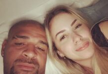Jogador Adriano posta foto com namorada que mora em Itaperuna