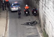 Carreta atropela e mata ciclista no Centro de Itaperuna