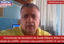 Italva confirma o primeiro caso de COVID-19 no município