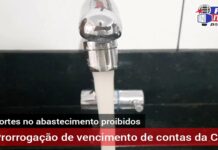 Cobrança de contas de água da CEDAE foram adiadas