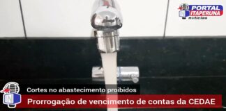 Cobrança de contas de água da CEDAE foram adiadas