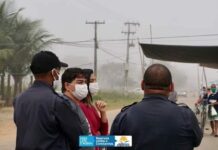 Prefeito acompanhado com a GCM vistoria funcionamento da Feira de Itaperuna