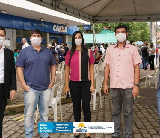 Prefeitura de Itaperuna inicia trabalho de controle e conscientização nas filas de agências bancárias