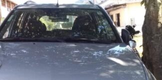 Carro furtado de garagem em Retiro do Muriaé