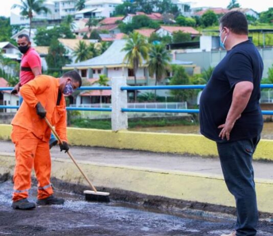 Ponte do Claudão recebe nova pavimentação em Itaperuna