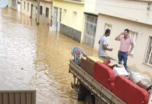 Rio Carangola transborda e Porciúncula sofre com cheias