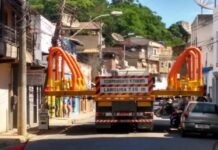 Guarda Municipal informa passagem de carreta superdimencionada por Itaperuna