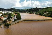 Itaperuna entra em Alerta Máximo por causa das cheias do Rio Muriaé