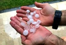 Chuva forte com granizo atinge Laje do Muriaé, Comendador Venâncio e Retiro