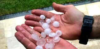 Chuva forte com granizo atinge Laje do Muriaé, Comendador Venâncio e Retiro