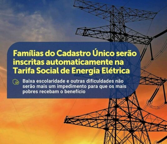 Bolsonaro determina inclusão automática de famílias do Cadastro Único na Tarifa Social de Energia Elétrica