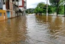 Com o rio Carangola em elevação, o Muriaé deve aumentar o nível em Itaperuna