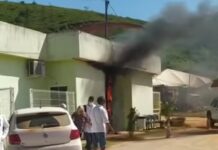 UBS pega fogo no Bairro São Matheus, em Itaperuna