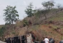 Acidente na BR-356 deixa motorista ferido