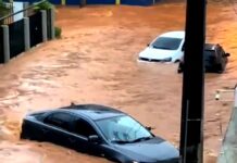 Chuva forte deixa Itaperuna submersa nesta terça-feira (13/12)