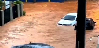 Chuva forte deixa Itaperuna submersa nesta terça-feira (13/12)