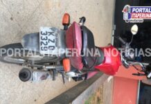 Motocicleta roubada é apreendida em Santo Antônio de Pádua