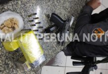 Mulher é presa com arma e drogas no Terminal Rodoviário de Itaperuna