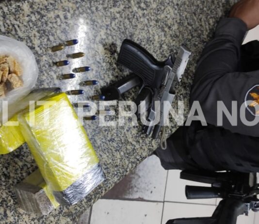 Mulher é presa com arma e drogas no Terminal Rodoviário de Itaperuna