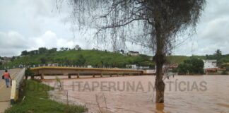 Nível do Rio Muriaé, em Itaperuna, começa a baixar voltando à normalidade