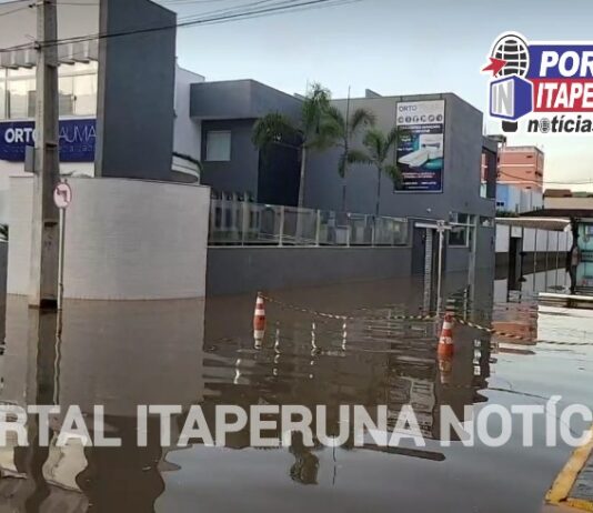 Rio Muriaé começa baixar em Itaperuna