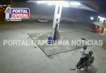 Homens em motocicleta assaltam posto de combustíveis em Itaperuna