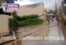 Valão da Cehab transborda em Itaperuna