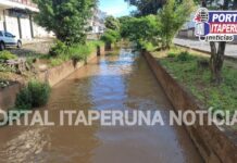 Valão da Cehab com escoamento normal nesta sexta-feira (13/01)