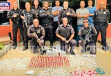 PM apreende vasta quantidade de drogas em Pádua