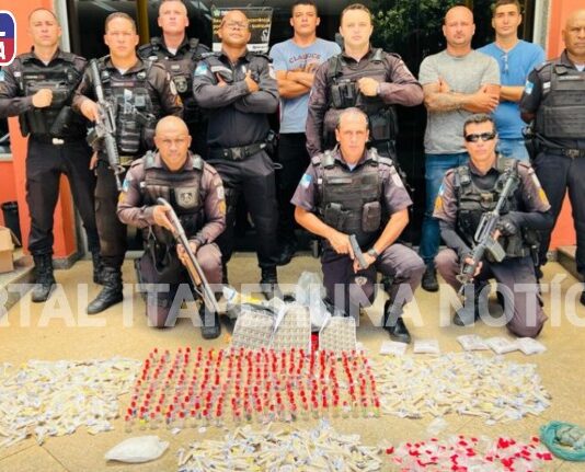 PM apreende vasta quantidade de drogas em Pádua